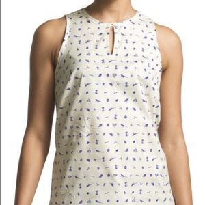 The North Face Bayward Sleeveless Cute Fun Top. Botanical Novelty Print SIZE S